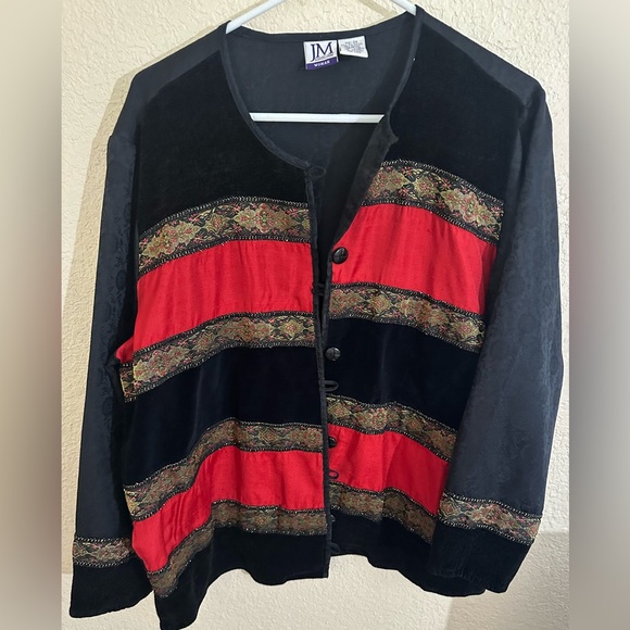 JM COLLECTION WOMENS Super sick, flashy and colorful button down - Picture 5 of 9